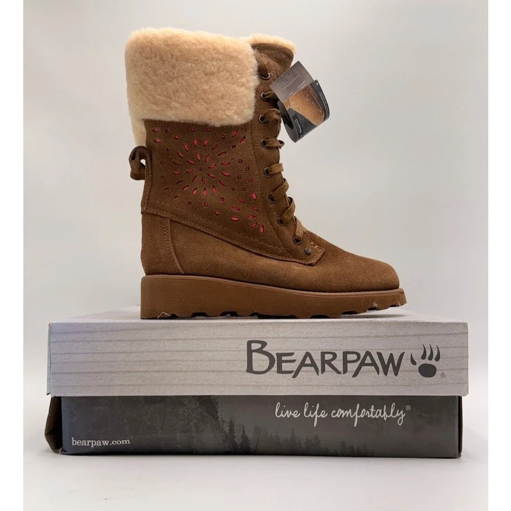 Bearpaw KYLIE YOUTH Youth's NEW Boots Brown Multiple Sizes